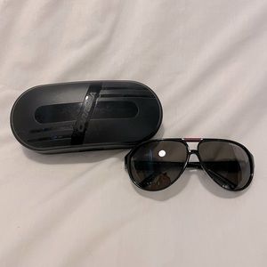 Carrara Black Aviator Sunglasses new